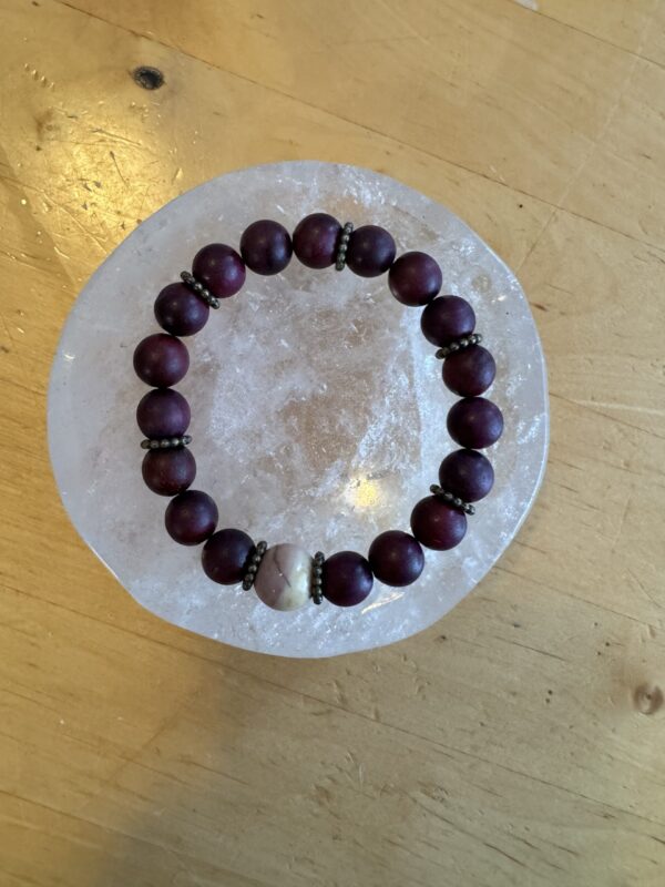 Mookaite Jasper with Wooden Beads