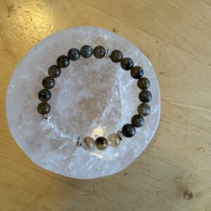 Labradorite with Quartz Bracelet