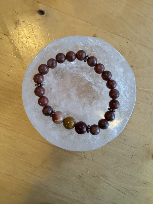 Red Jasper with Mookaite Bracelet