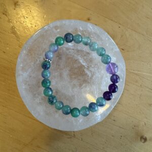Fluorite and Amethyst Bracelet