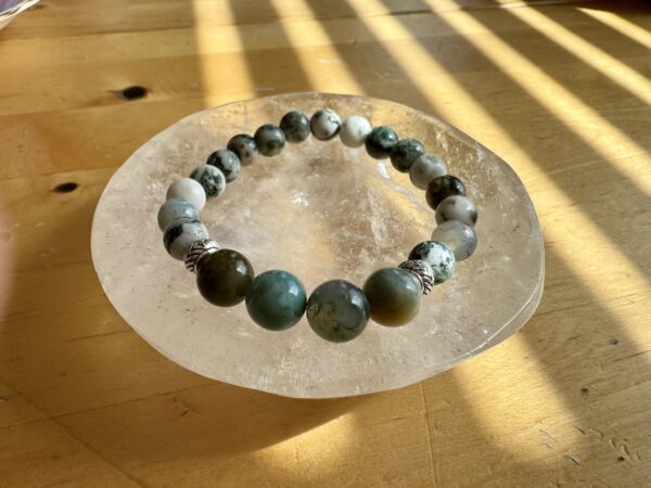 Dendritic Agate with Ocean Jasper Bracelet