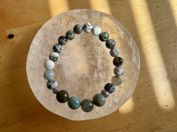 Dendritic Agate with Ocean Jasper Bracelet - Image 2