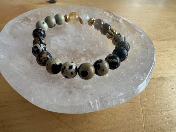 Paintbrush Jasper with Mixed Quartz Bracelet - Image 3