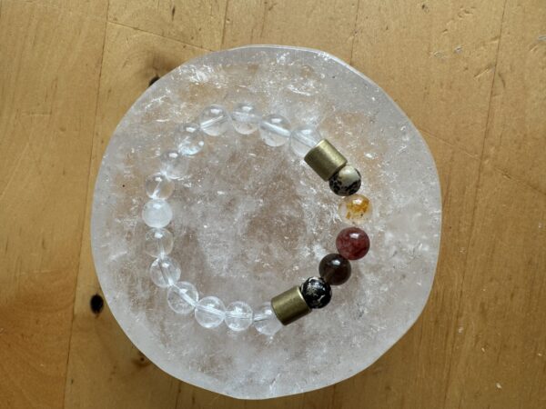 Mixed Quartz with Paintbrush Jasper Bracelet