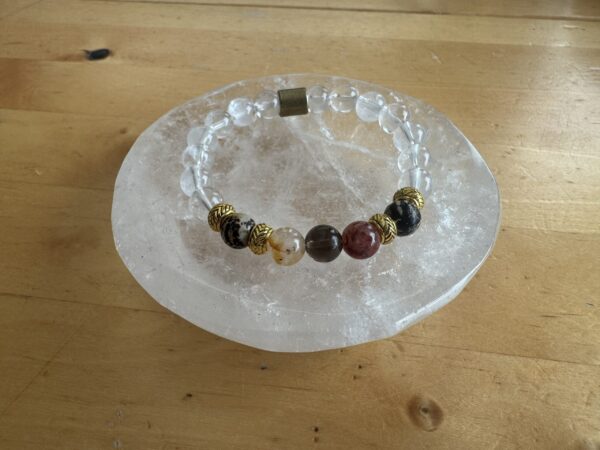 Mixed Quartz with Paintbrush Jasper Bracelet - Image 2