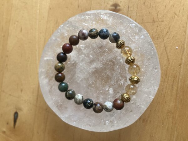 Rainforest Jasper with Citrine Bracelet