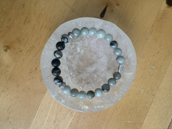 Labradorite and Zebra Jasper Bracelet - Image 2