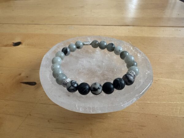 Labradorite and Zebra Jasper Bracelet