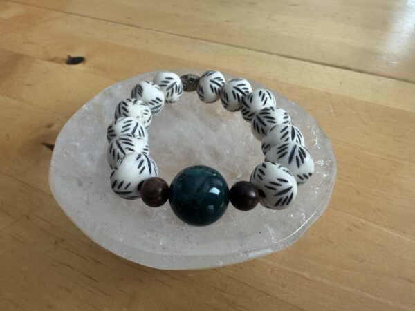 Bone and Ocean Jasper Bracelet - Image 2