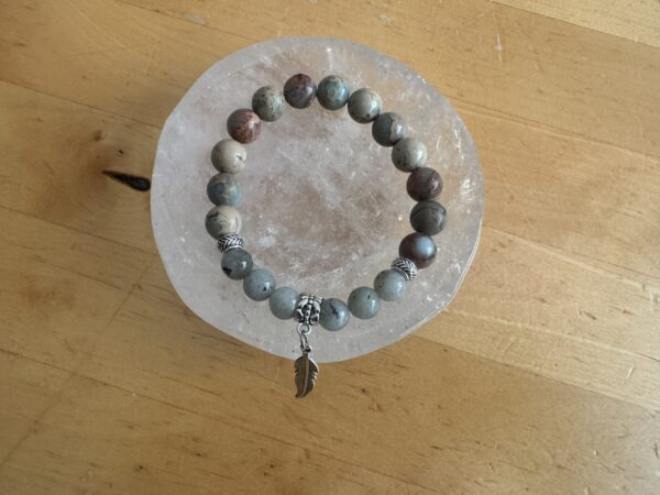 Labradorite and Aqua Terra Jasper Bracelet - Image 2