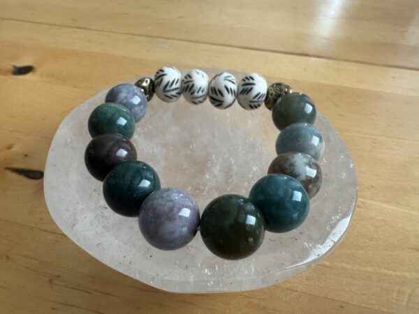 Ocean Jasper and Bone Bracelet - Image 2