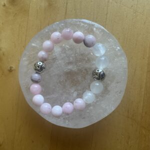 Cherry Blossom Jasper and Calcite Bracelet