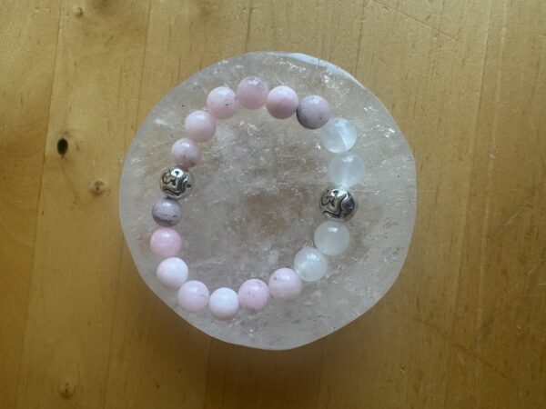 Cherry Blossom Jasper and Calcite Bracelet