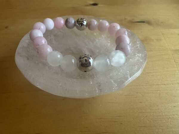 Cherry Blossom Jasper and Calcite Bracelet - Image 2