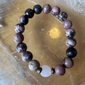 Rhodonite and Rose Quartz Bracelet