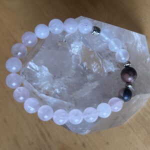 Rose Quartz, Calcite and Mookaite Jasper Bracelet