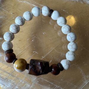 Howlite and Mookaite Jasper Bracelet