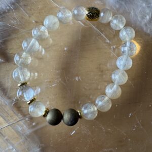 Citrine and Gold Druzy Stone