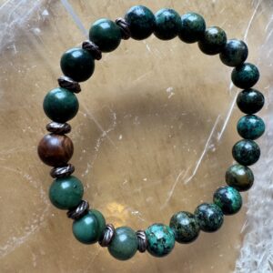 Verdite and African Howlite Bracelet