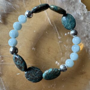 Aquamarine and African Turquoise Bracelet