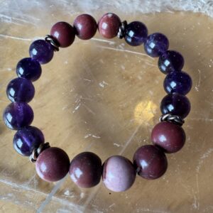 Amethyst and Mookaite Bracelet