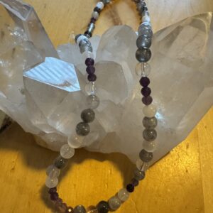 Quartz and Amethyst Necklace